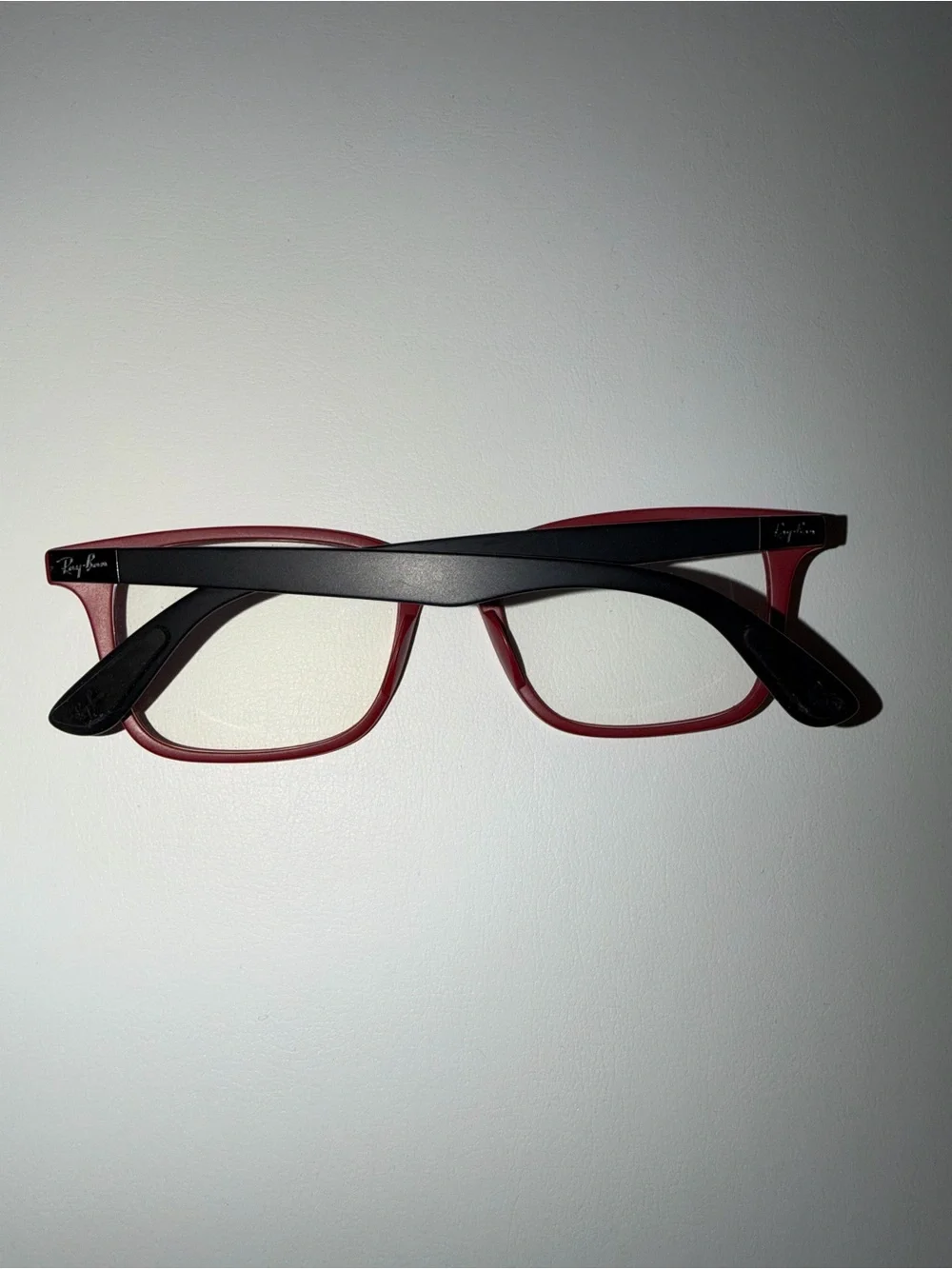Ray-Ban Red and Black Scuderia Ferrari Rectangular Frames with Case